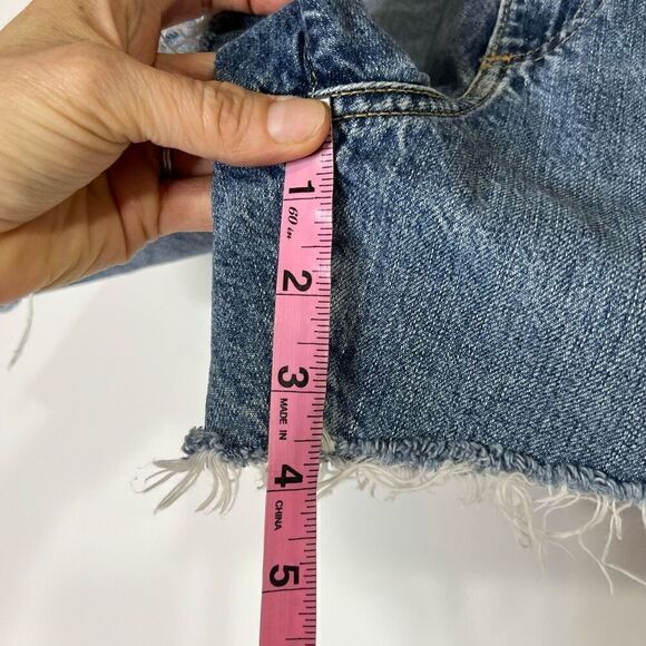 AG Adriano Goldschmeid Alexxis High Rise Wedgie Shorts Jean Denim Cutoff Shorts - Picture 6 of 8